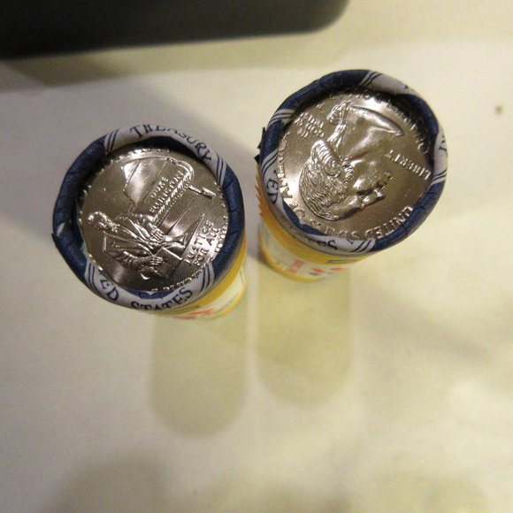 2009 Washington, DC 50 State Quarters Sealed US Mint BU Rolls P&D - Picture 3 of 5